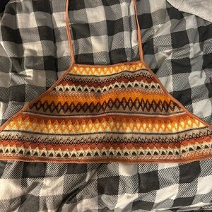 SHEIN Multicolor Knit Halter Top